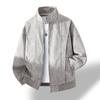 Light Luxury Men's Leather Jacket Suede Stand-up Collar Large Size Business Loose Douyin Explosive Leather Jacket Men