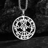 European and American Lucifer Satan Demon Hollow Five Pointed Star Necklace Stainless Steel Fashion Pendant Ornament