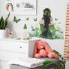 Aquarell Rücken Mädchen Schmetterling Wandsticker Wohnzimmer Schlafzimmer Zuhause Wandhintergrund Verschönerung Dekorative Wandsticker Selbstklebend