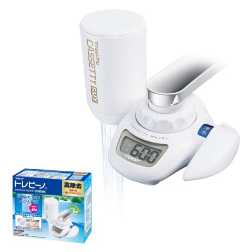 Toray Trevino Water Purifier, Faucet-Mounted, High Pressure, High Removal, 13 Filters Met, 30% Water Saving, Made In Japan, MK206SMX Cassetti Series