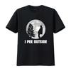 I Pee Outside Love Peeing Funny Camping T Shirt vintage Washed Stylish Breathable Comfortable Versatile graphic homme Soft