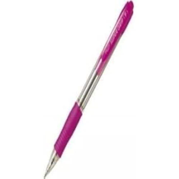 Stylo Bille - PILOT - Supergrip - Lot de 12 - Couleur Rose - Pointe Moyenne