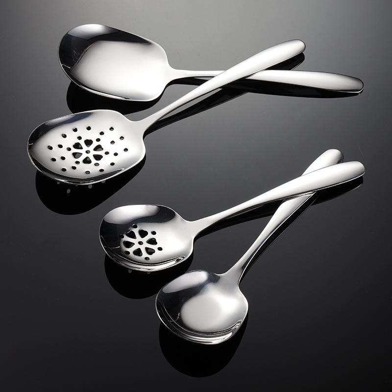 304 stainless steel dining spoon size bright male spoon restaurant hotel western tableware large rice spoon