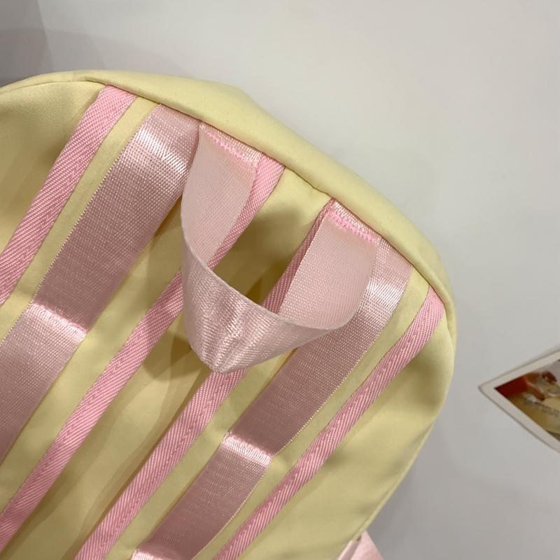 Студенческий школьный женский рюкзак с контрастным цветом и пятиконечной звездой — фото 19