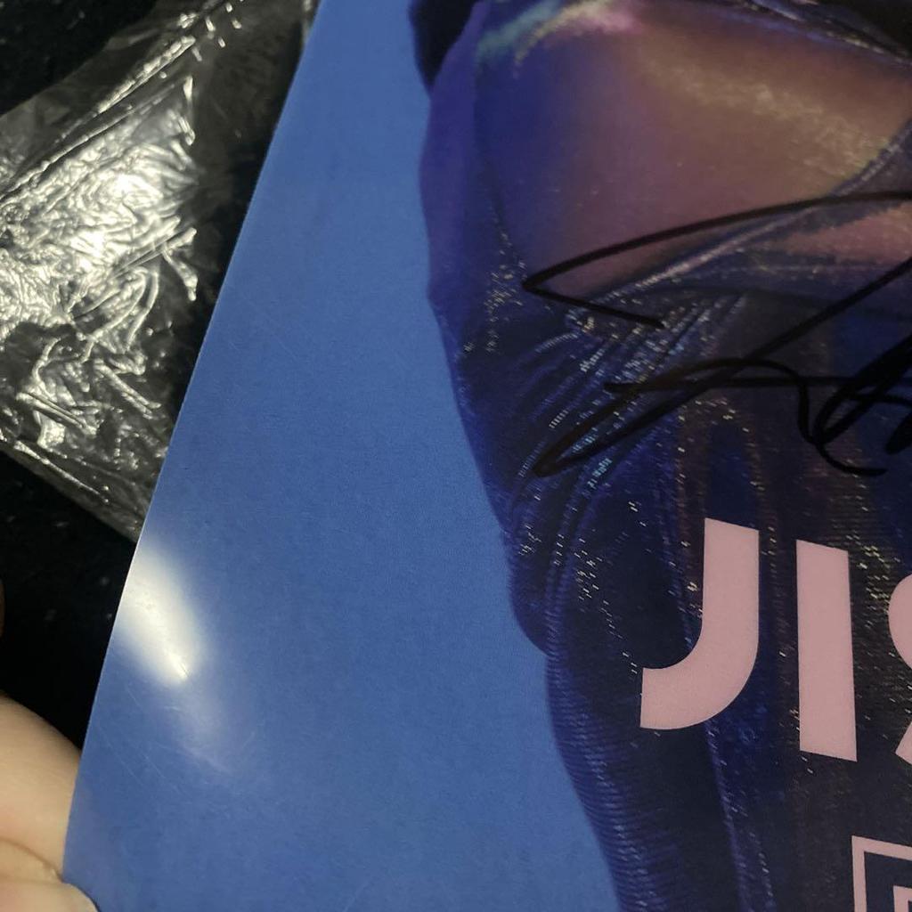 [USED] BLACKPINK JISOO autographed clear file