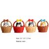 Useful Cat Small Statue DIY Material Cat Basket Delicate