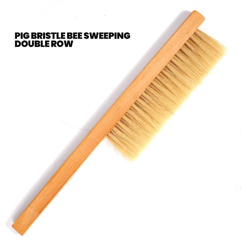 Beekeeping Tools Wood Honey Brush Wasp bee Sweep Beekeeping Equipment Horse Tail Hair New Bee Brush For Cleaning Apiculture