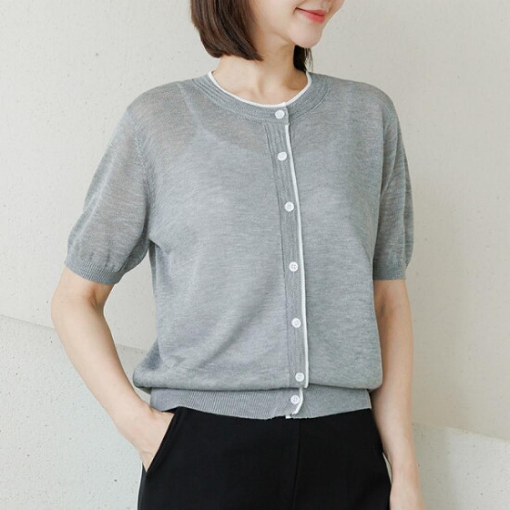 Dedra Women S Slim Fit Cardigan Airin Colorblock Knf9302