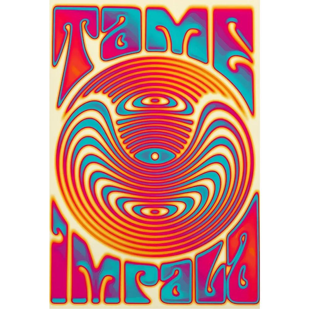 Berühmte Rapper Rock Tame Impala Poster Album Cover Drucke Popmusik Band Currents Leinwandbild Wandbilder Heim Raum Dekoration