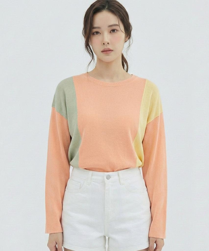 VANAKE Color Block Knit_Vb25Ktq314Z