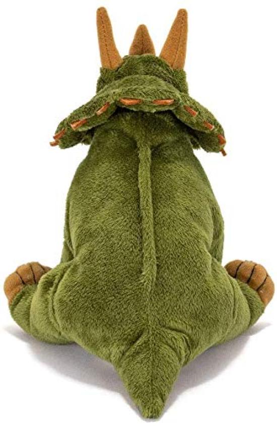 Calorata Triceratops Plush Toy Soft to the Plush Dinosaur Toy Gift Christmas Present (Small/Sitting Series) Touch/Realistic (Dinosaur Toy)