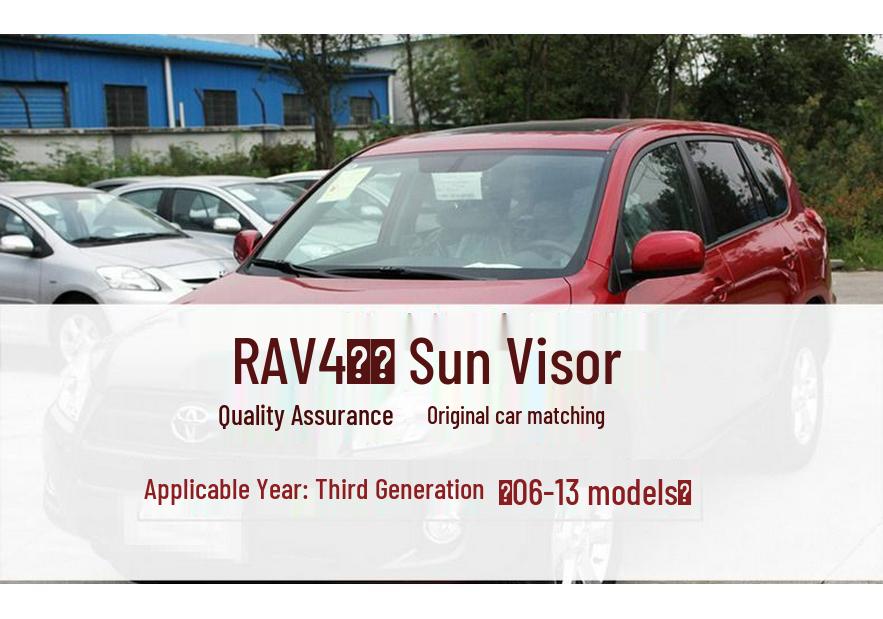 Sun Visors for 06-13 Toyota RAV4 (3rd Gen) with Vanity Mirror - Driver & Passenger Side
