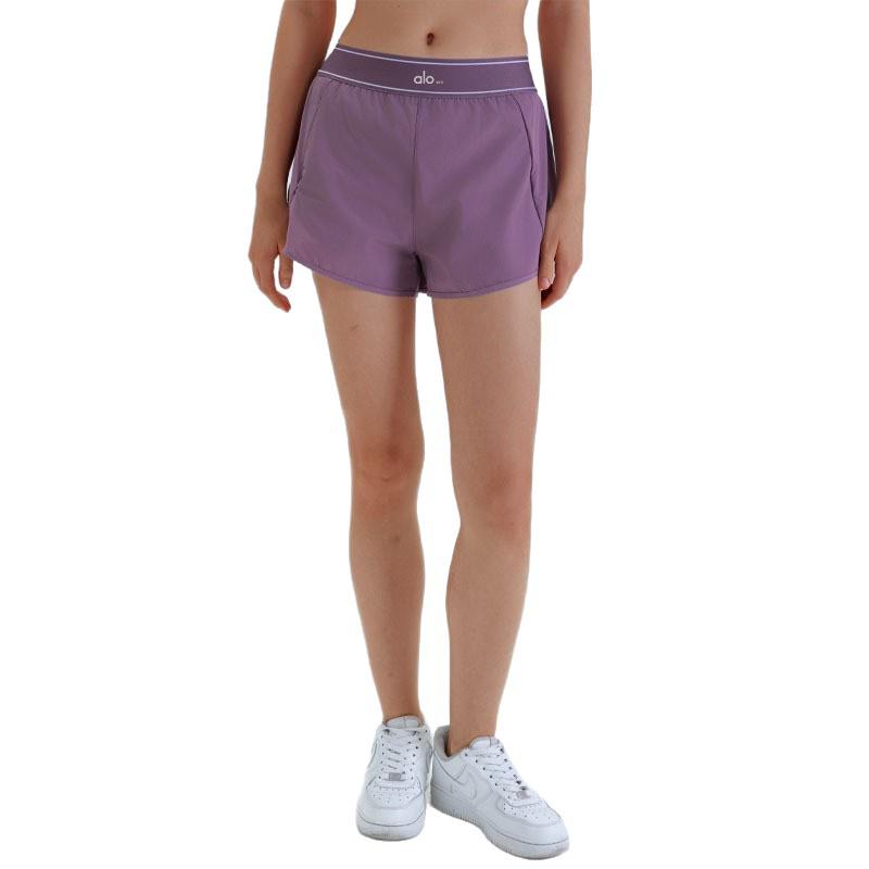 Alosco Women's High-Waisted Breathable 2-in-1 Yoga and Running Shorts - Anti-Exposure Summer Activewear