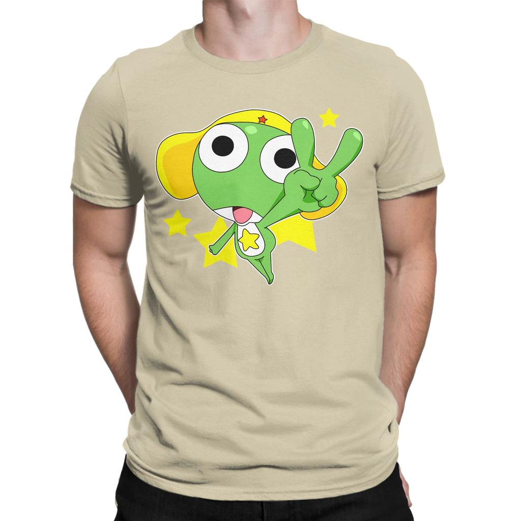 Cute Sgt Frog Keroro Comedy Anime T Shirt Men Women 100 Cotton TShirts Round Neck  Tees Short Sleeve Clothing Gift Idea
