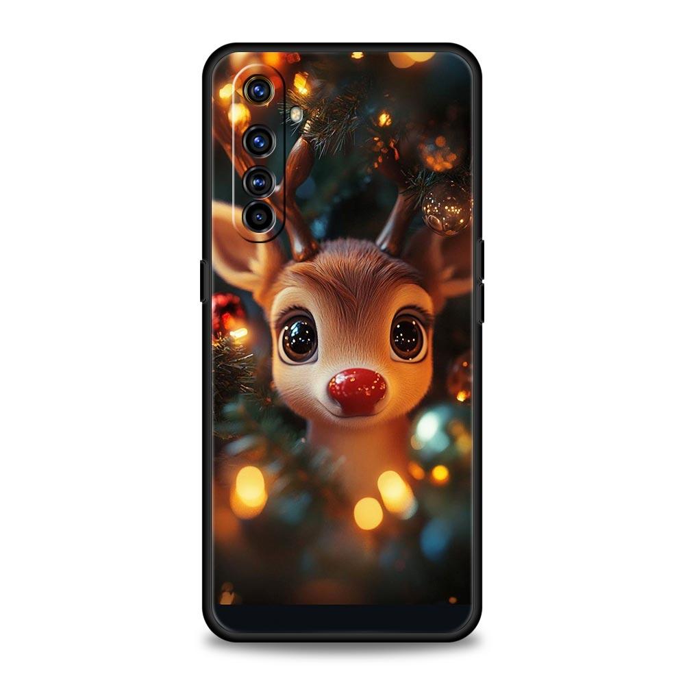 Cartoon Animal Deer Case For Realme C67 C63 C55 C53 C35 C25 C21 GT 2 3 5 6 10 11 12 13 Pro Plus 5G Soft TPU Phone Cover Fundas