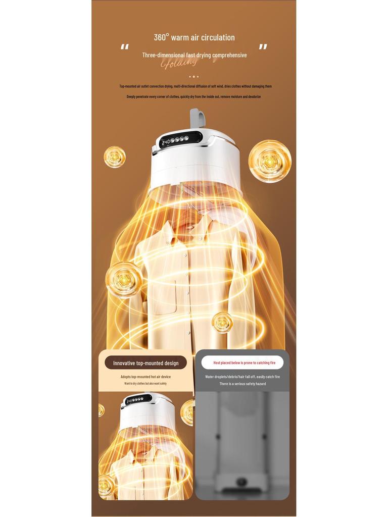 Smart Portable Folding Clothes Dryer for Dorms and Households