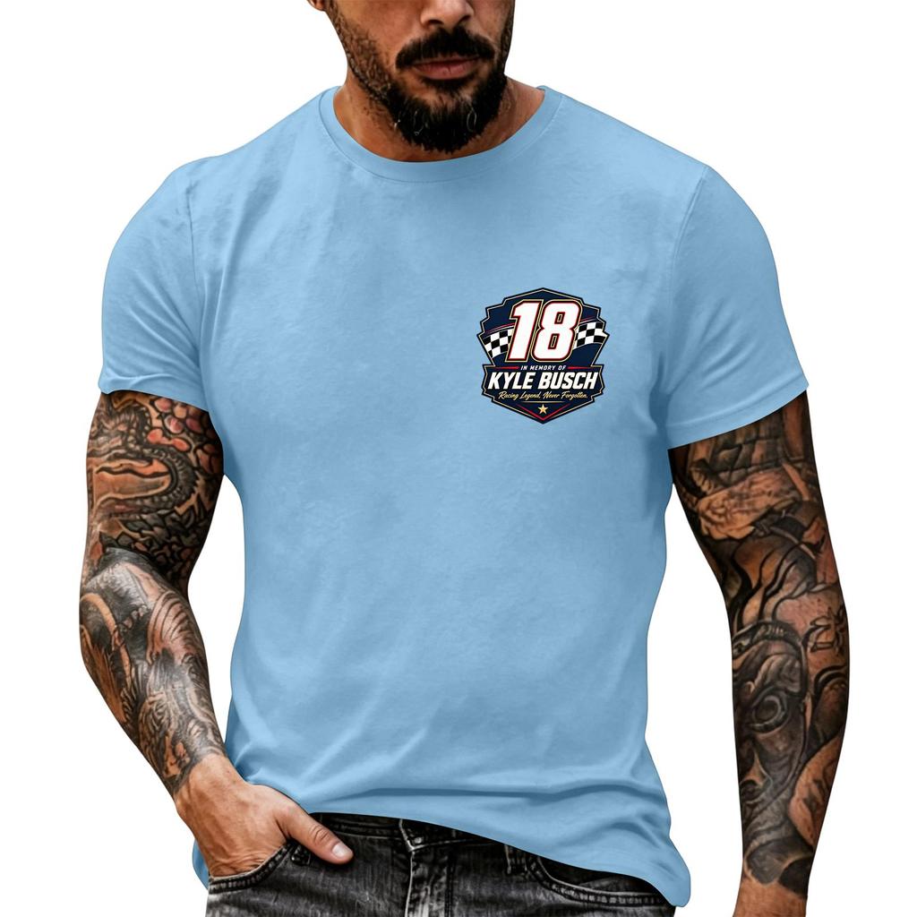 Men's Short Sleeve Graphic T Shirt Racing Inspired Casual Top Vintage Style Motorsport Enthusiast Tee Comfortable Fit