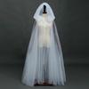 Dress Up Women Halloween Costume Lace Up Hooded Cloak Funny Mesh Ghost Cloak  Children