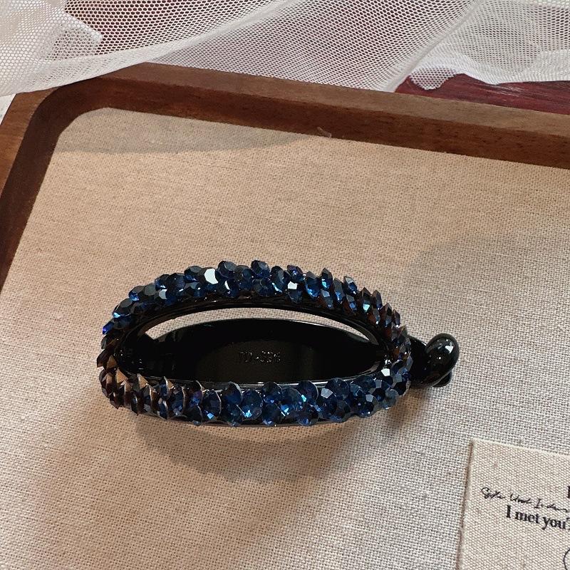 

Полностью инкрустированные овальные скрученные заколки для волос, заколки для волос для хвостика, заколки для пучка со стразами, инкрустированные бриллиантами