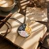 Sun Moon Stars Puzzle Keychain Set of 3, Friendship Gifts for Friend, Bag Backpack Keychain for Women Men