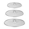 Stainless Steel Splatter Screen Mesh Pot Lid Cover Silver Oil Frying Pan Lid Cooking Tools Kitchen Gadgets Diameter 25/29/33cm