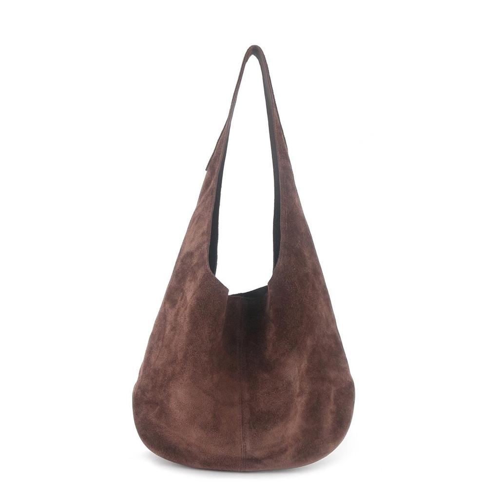 Retro Frosted Women's Bucket Bag 2025 - Large Capacity, High-End Tote & Underarm Bag in New Lazy Style