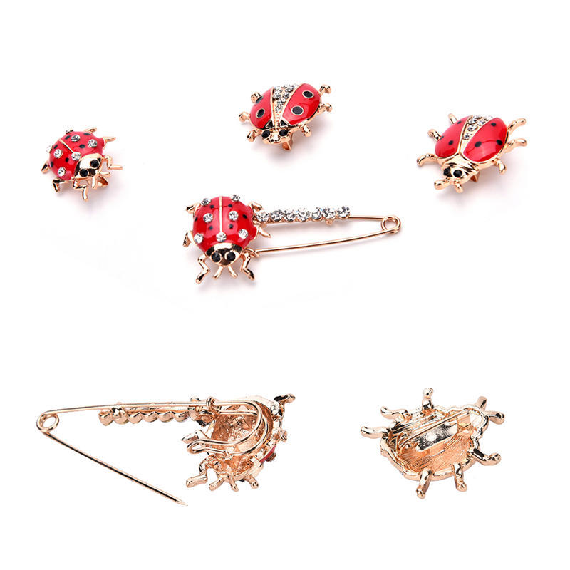 Red Ladybug Animal Enamel Design Brooch Pin  Jewelry For Women  Sale