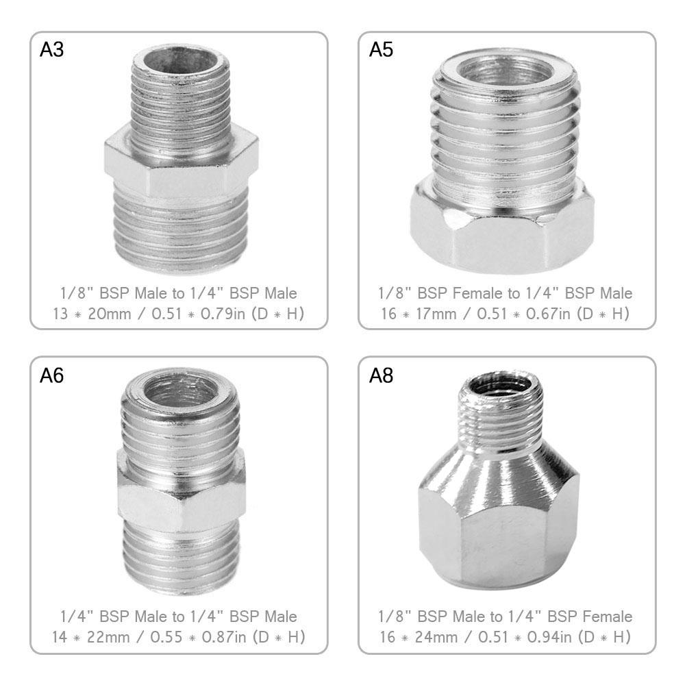 

Профессиональный набор адаптеров для аэрографа 4 шт. Набор фитингов-коннекторов для компрессора и шланга аэрографа