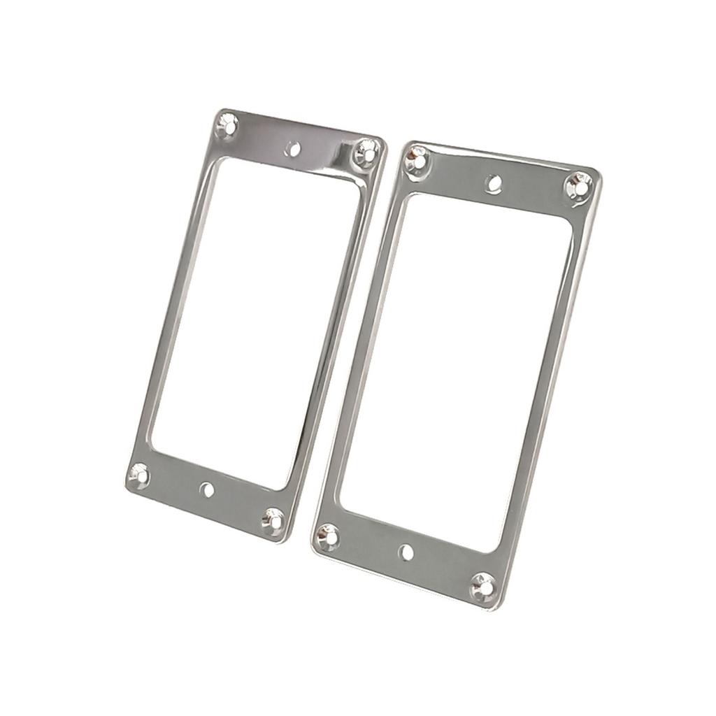 Set of 2 Metal Electric Guitar Pickup Frames Flat Humbucker Rings Mounts for Electric Guitars Humbuckers and Pickup Use
