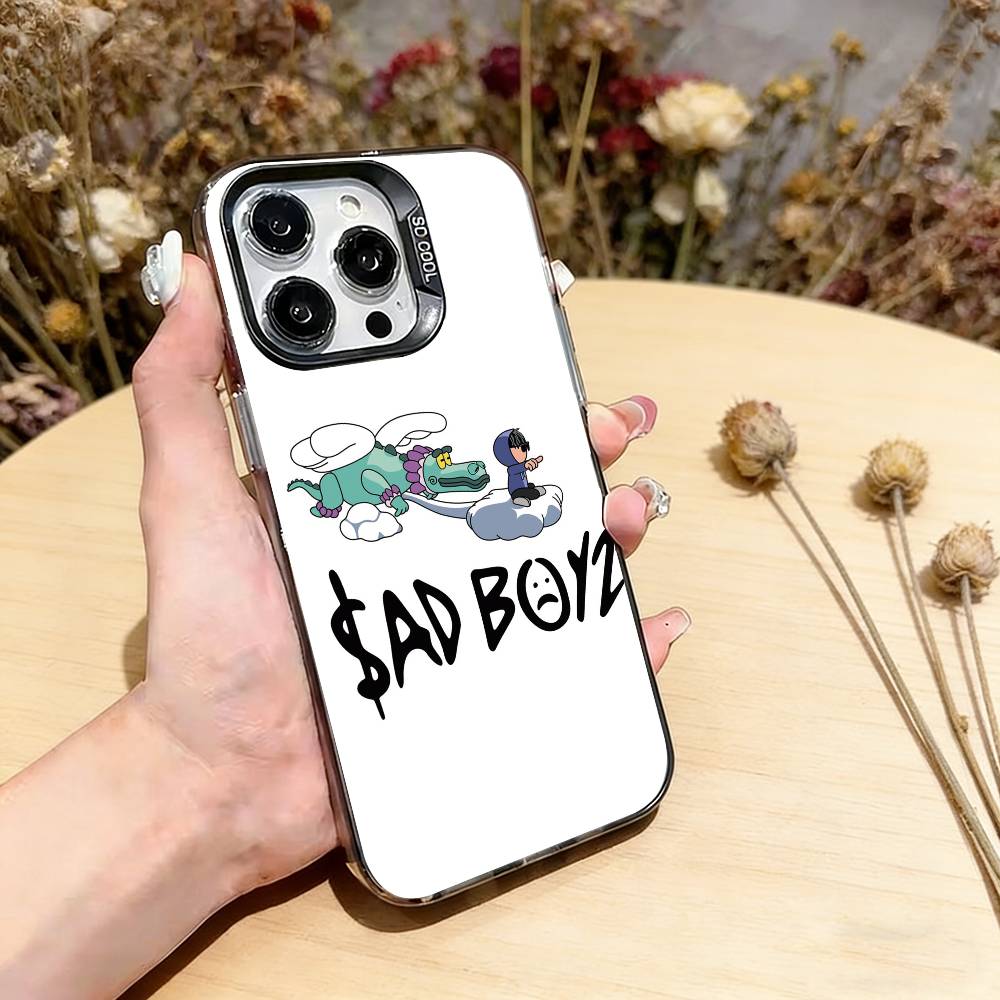 

J-Junior H S-Sad Boyz Phone Case For iPhone 17,16,15,14,13,12,11 Plus,Pro Max,XS,Colorful Silver Black Cover iPhone14