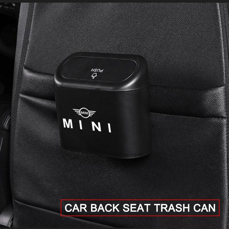 Car Vehicle Case Storage Box Black ABS Square Pressing Trash Can For BMW Mini Cooper F54 F55 F56 R56 R60 SONE Roadster Clubman Coupe