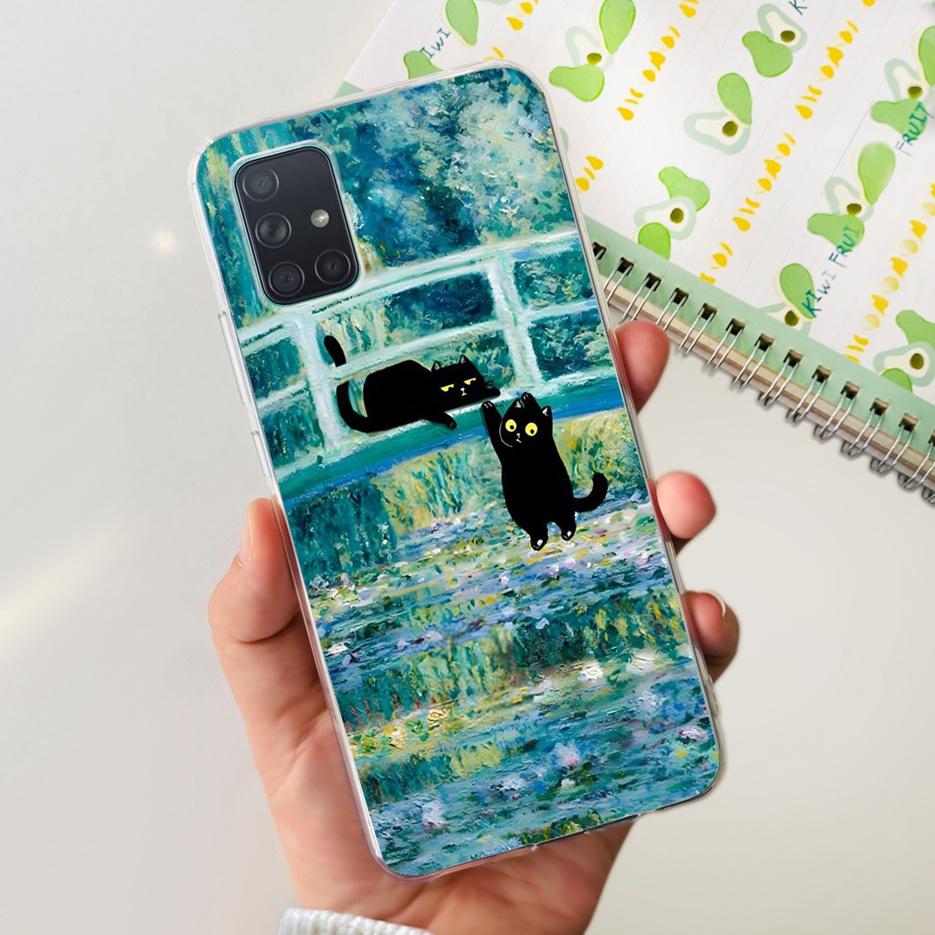 Custodia per Samsung Galaxy A31 A41 A51 A71 Custodia Dipinta Moda Carina Custodia Morbida in TPU per Samsung A31 A41 Galaxy A51 A71 Bumper
