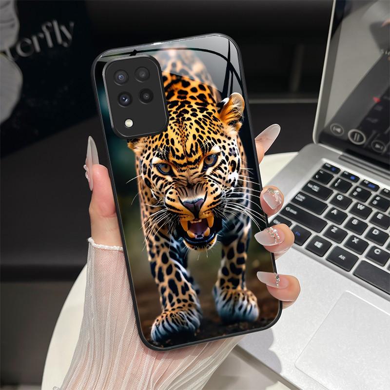 For Samsung M33 M53 Phone Case Trendy Fantasy Design Tempered Glass Hard Bumper For Galaxy M 33 M 53 Full Protection Back Covers
