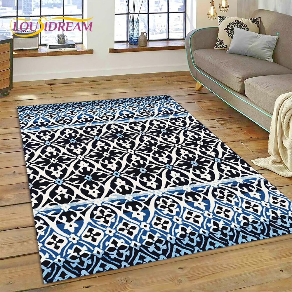 Bohemia Nordic Celts Turkish Series Carpet Rug for Home Living Room Bedroom Sofa Doormat Decor,kid Area Rug Non-slip Floor Mat