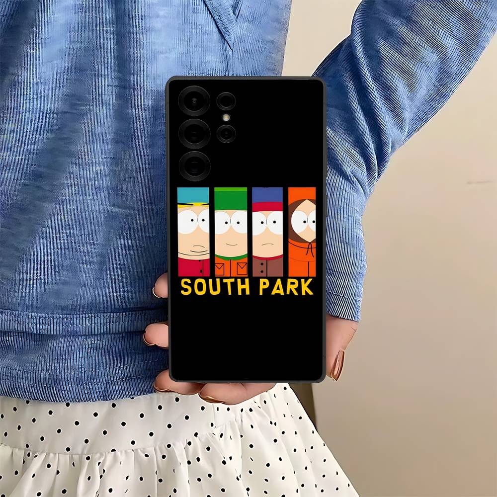 Classic S-south Cartoon P-Park Anime Phone Case For Samsung S 24 fe 25 Ultra plus 20 lite 21 30 22 23 24 22 Ultra 5G Fundas