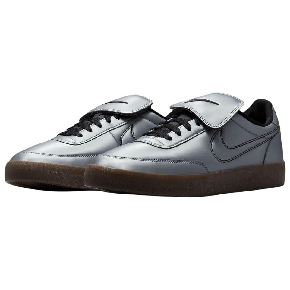 Nike Killshot 2 Leather Premium Tiempo Pack - Sneakers Unisex Grigio Freddo Metallico Gomma Nera-Marrone Scuro IM4842-099