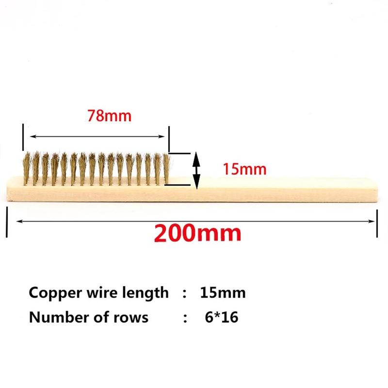 Buy Copper Wire Brush With Wooden Handle Brass Wire For Industrial