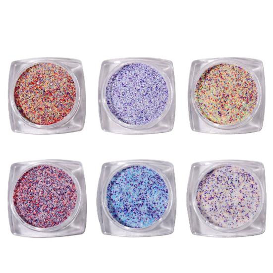 5g Nail Glitter Powder Long Lasting High Saturation Art Making Beauty Decoration Sequin Color Lattice for Manicure