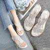 Fashion Ladies large size hollow Sandals Fashion rhinestone flats Bohemian style comfortable women's Shoes Summer casual breathable shoe