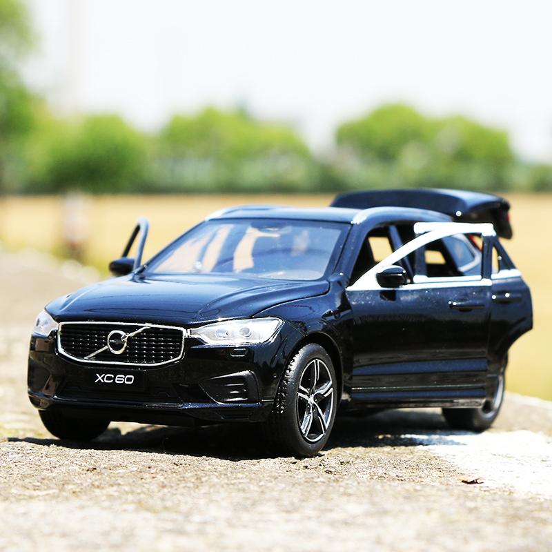 1:32 VOLVOs XC60 XC90 Alloy Car Model Diecast & Toy Vehicles Metal Car Model Sound and Light Simulation Collection Kids Toy Gift