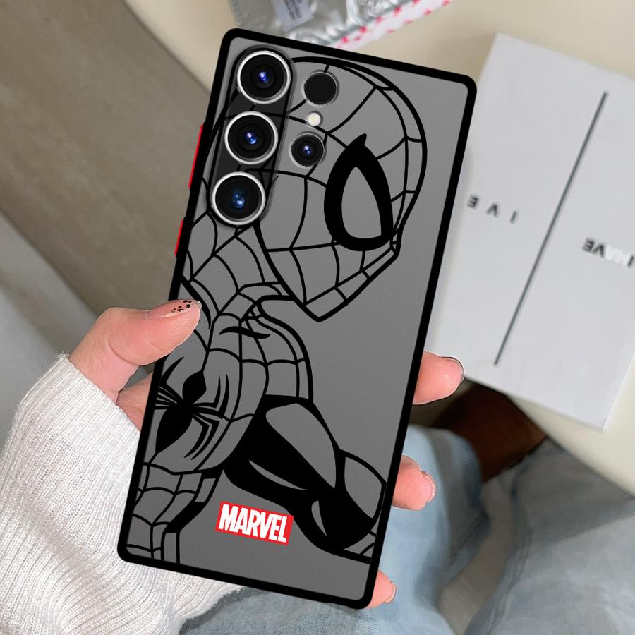 Marvel Sipiderman Ironman Case for Samsung Galaxy S26 S22 S20 S25 Ultra S21 S24 Plus S23 FE Note 20 10+ Funda Phone Cover