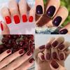 Adesivos de Arte para Unhas de Cor Sólida: Unhas Postiças Quadradas Curtas Simples