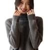 Spring New Turtleneck Sweater Knitted Sweater Wool Inner With Solid Color Loose Temperament Thin Wool Bottoming Shirt