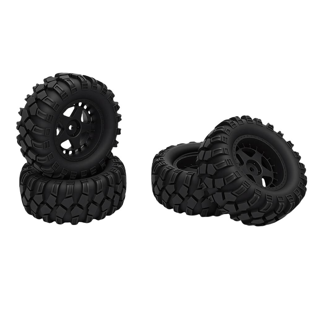 4 Pcs RC Car Tire Fit for HSP 94186 16208 16209 16210 1 14 1 16 Trucks 80mm Rubber Plastic RC Crawler Wheel