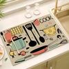 Drying Mat Coffee Mat Super Absorbent Drying  Large Dish Drying Mats For Kitchen Counte Mat For Toilet Countertop Home Supplies
