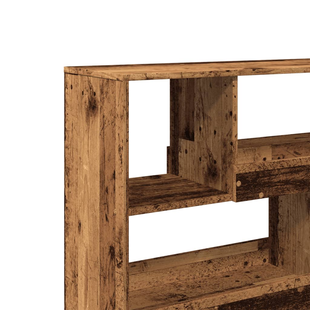 Room Divider with Vintage Wood Look 100 x 33 x 94.5 cm Engineered Wood