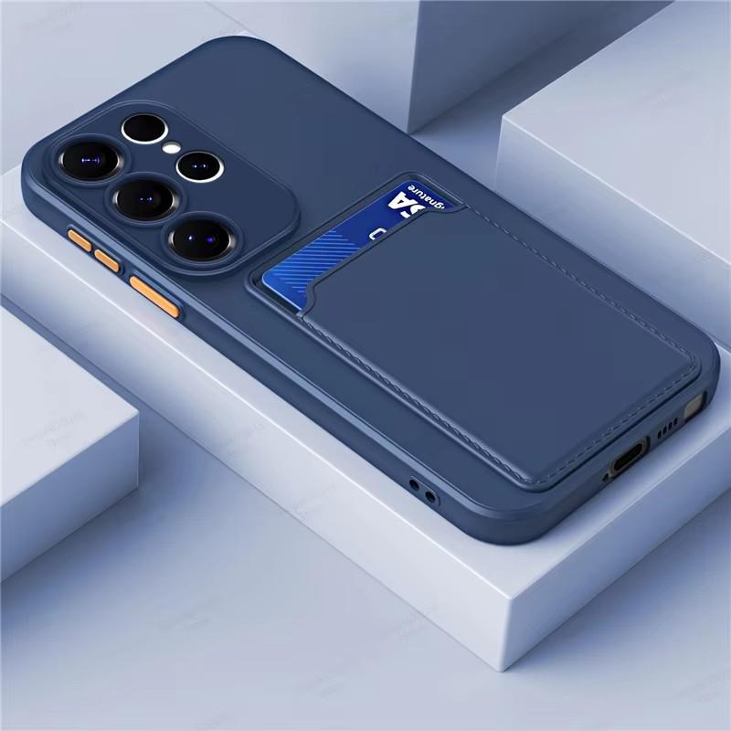 Funda Soft Back Silicone Wallet Case For For Samsung Galaxy S26 S25 S24 S23 S22 S21 Ultra Plus FE Edge Card Holder Cover