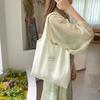 Elegant Simple Shoulder Bag Luxury Underarm Shopping Bag Fashion Design Satin Silk Tote Bag  Girls