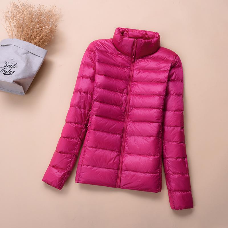 New Light Down Jacket Women's Short White Duck Down Fashion Autumn and Winter Light Jacket