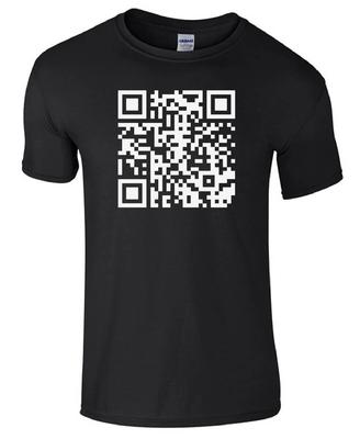 Rick Roll QR-kod Rick Astley Gåva unisex barn/vuxna Topp T-shirt